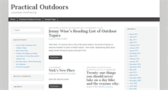 Desktop Screenshot of practicaloutdoors.com